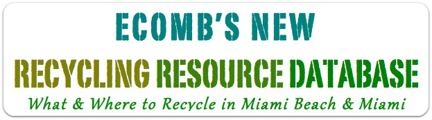 Recyclign Resource Database sign